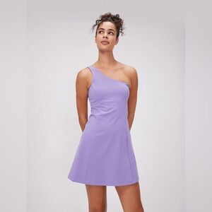 EUC Outdoor Voices One Shoulder Purple Athletic Dress Small
